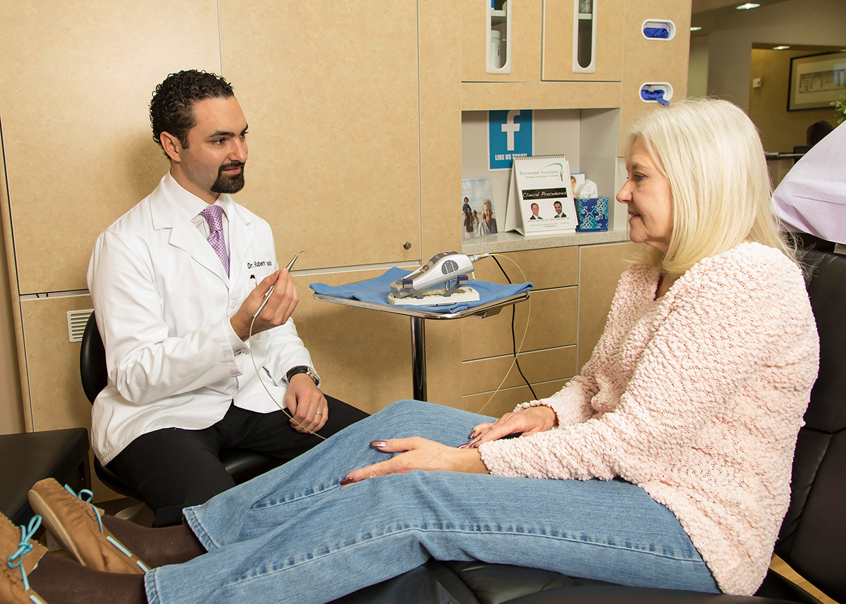 Dr. Ovadia about to perform on a patient