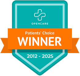 Opencare Patients' Choice WINNER 2012 - 2025 seal